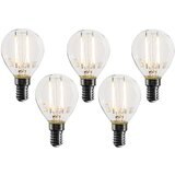 LUEDD Komplet 5 E14 zatemnitvenih LED žarnic P45 prozornih 3W 250 lm 2700K Cene