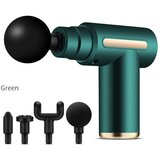 INF Prenosna masažna pištola 6-stopenj, krtačni motor, 1800mAh, ABS Green, (5000282964) | Shoptok.si