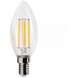 ORO LED sijalka fillament E14 C30 6W 806lm svečka nevtralno bela 4000K steklena | Shoptok.si
