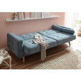 MID.YOU ZOFA S POSTELJNO FUNKCIJO, modra tekstil | Shoptok.si