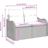 vidaXL 6-kosna vrtna sofaseta s blazinami Bež Poli Ratan | Shoptok.si