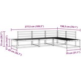  Set vanjskih sofa 4 Komad Prirodna Čvrsto drvo akacije | shoptok.hr