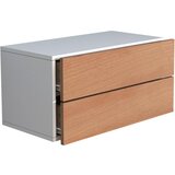 MID.YOU Nočna Omarica Usal L 60, Hrast, Bela | Shoptok.si
