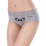LaliCup Menstrualne gaćice LaliPanties – sive s motivom sove (1 kom, različite veličine) Cijene