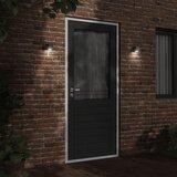  Vanjske zidne svjetiljke 2 kom crne od lijevanog aluminija | shoptok.hr