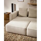 Kave Home Bež raztegljiva sedežna garnitura iz šenilje 236 cm Marela – | Shoptok.si