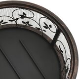  Rustična posuda za vatru sa žaračem 67,5 cm XXL čelična | Eponuda.com