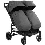 Kikka Boo kolica za blizance happy 2 dark grey, 0m+