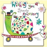 čestitka speedy recovery snail
