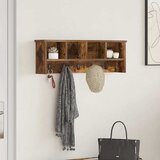  Vješalica za kapute na zidu Dimljeni hrast 75 x 16 x 26 cm | shoptok.hr