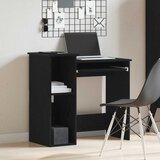  Radni stol s policama crni 84x40x78 cm konstruirano drvo | shoptok.hr