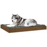  Dnevni ležaj smeđa boja meda 101,5x74x9 cm od masivne borovine | Shoptok.si