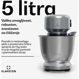 Klarstein Bella Evo kuhinjski robot | planetarni mešalni sistem | 3 mešalni nastavki | 1500 W | 5 l | Shoptok.si