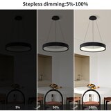  Brilagi - LED prigušiva luster na sajli FALCON MODERN LED/54W/230V 60 cm crna + daljinski upravljač | Eponuda.com