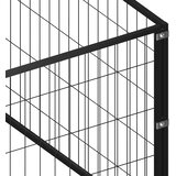  Kavez za pse crni 18 m² čelični | shoptok.hr