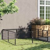  Kavez za pse crni 4 m² čelični | shoptok.hr