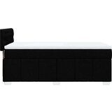 vidaXL Box spring postelja z vzmetnico črn 90x190 cm blago | Shoptok.si
