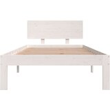  Posteljni okvir bel iz trdnega lesa 90x190 cm 3FT, (20902917) | Shoptok.si
