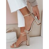 DStreet Sandałki damskie na słupku SOFHEELS khaki | Shoptok.si