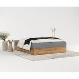 Maison de Rêve Siva/v naravni barvi boxspring postelja s prostorom za shranjevanje 140x200 cm Faro – | Shoptok.si