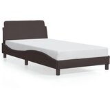  The Living Store Posteljni okvir z vzglavjem temno rjav 100x200 cm blago - Posteljni Okvir, (21502705) | Shoptok.si
