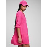 GAP Cotton Ruffle Mini Dress - Women | Shoptok.si