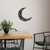 Wallity zidna dekoracija crescent 4, 49 x 49 cm, crna | ePonuda.com