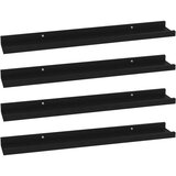  Zidne police 4 kom crne 60 x 9 x 3 cm | shoptok.hr