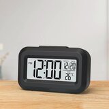 Winner Group - Budilnik sa LCD displejom i termometrom 2xAAA crni | Eponuda.com