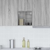 vidaXL Viseča omarica s polico Riga Siva Sonoma 40 x 29,5 x 40 cm | Shoptok.si