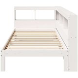  Krevet s regalom za knjige bez madraca bijeli 75x190cm borovina | shoptok.hr