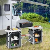  Zložljiva kamping kuhinja s torbo za prenašanje, aluminijasta potovalna kuhinja | Shoptok.si