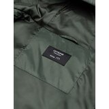 Ombre Men's winter quilted parka jacket - dark olive green | Shoptok.si
