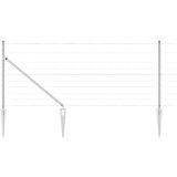 vidaXL Pašna ograja srebrna 25 x 1 m Pocinkano jeklo, (5000096665) | Shoptok.si