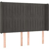  Box spring postelja z vzmetnico LED temno siva 140x200 cm žamet, (20937916) | Shoptok.si