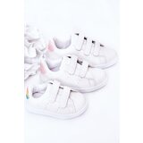 Kesi Children's Velcro Sneakers White-Rainbow Cute Girl | Shoptok.si
