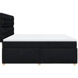  Krevet s oprugama i madracem crni 200x200 cm od tkanine | shoptok.hr