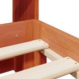 vidaXL Krevet s regalom za knjige bez madraca 140 x 190 cm od borovine | shoptok.hr