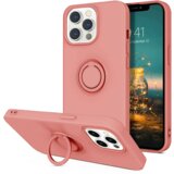 Onasi Silikonski ovitek Liquid Ring za iPhone 13 Pro Max - roza, (21117001) | Shoptok.si
