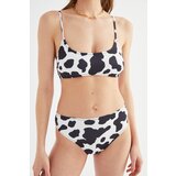 Trendyol Crno -bijeli bikini s uzorkom Top siva | smeđa | pink | ePonuda.com