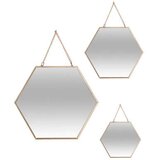 Atmosphera Ogledalo zlatno x3 29,5x0,5x26cm Cijene