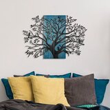 Wallxpert Sombra del Bosque -3 BlueBlack Decorative Wooden Wall Accessory | Eponuda.com