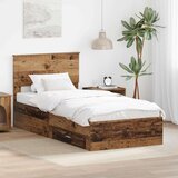  Okvir za krevet Staro drvo 90 x 190 cm Konstruirano drvo | shoptok.hr