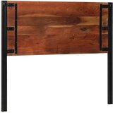 Uzglavlje kreveta 120 cm Puno obrađeno drvo i željezo | shoptok.hr