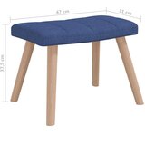  Stolica za ljuljanje s osloncem za noge plava od tkanine | shoptok.hr