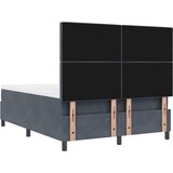  Krevet s opruga kutije Tamno siva 160 x 200 cm Baršun | shoptok.hr