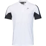 Head Pánské tričko Club 22 Tech Polo Shirt Men White/Dark Blue L