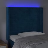  LED uzglavlje tamnoplavo 103x16x118/128 cm baršunasto | Eponuda.ba