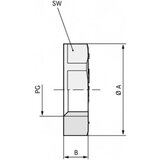  Sigurnostna matica PG21 polistiren (EPS) svijetlo sive boje (RAL 7035) LappKabel SKINDICHT GMK PG 21 RAL 7035 LGY 50 kom u