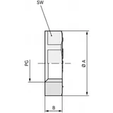  Sigurnostna matica PG21 polistiren (EPS) svijetlo sive boje (RAL 7035) LappKabel SKINDICHT GMK PG 21 RAL 7035 LGY 50 kom